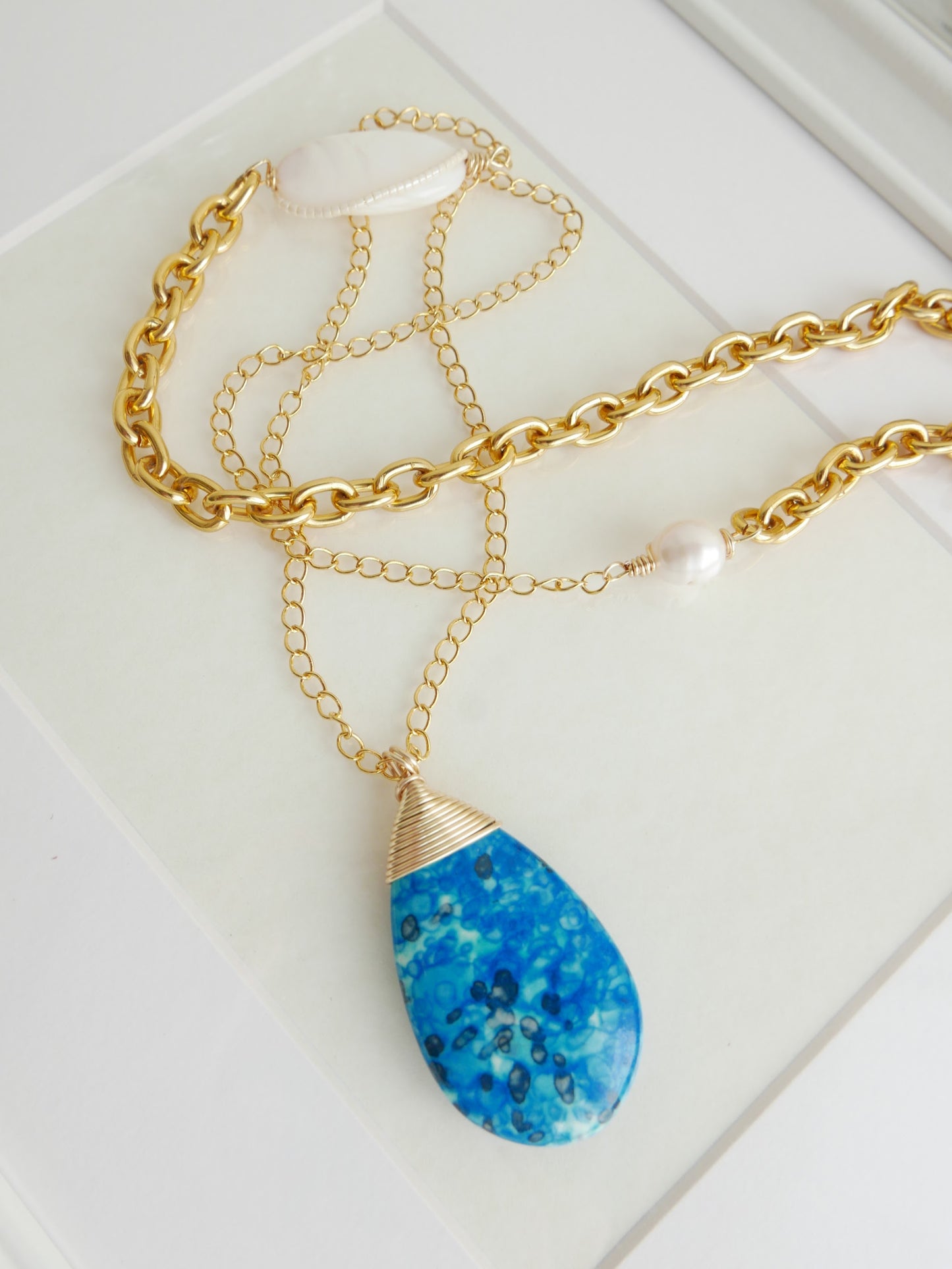 Ocean Set - Necklace and Earrings
