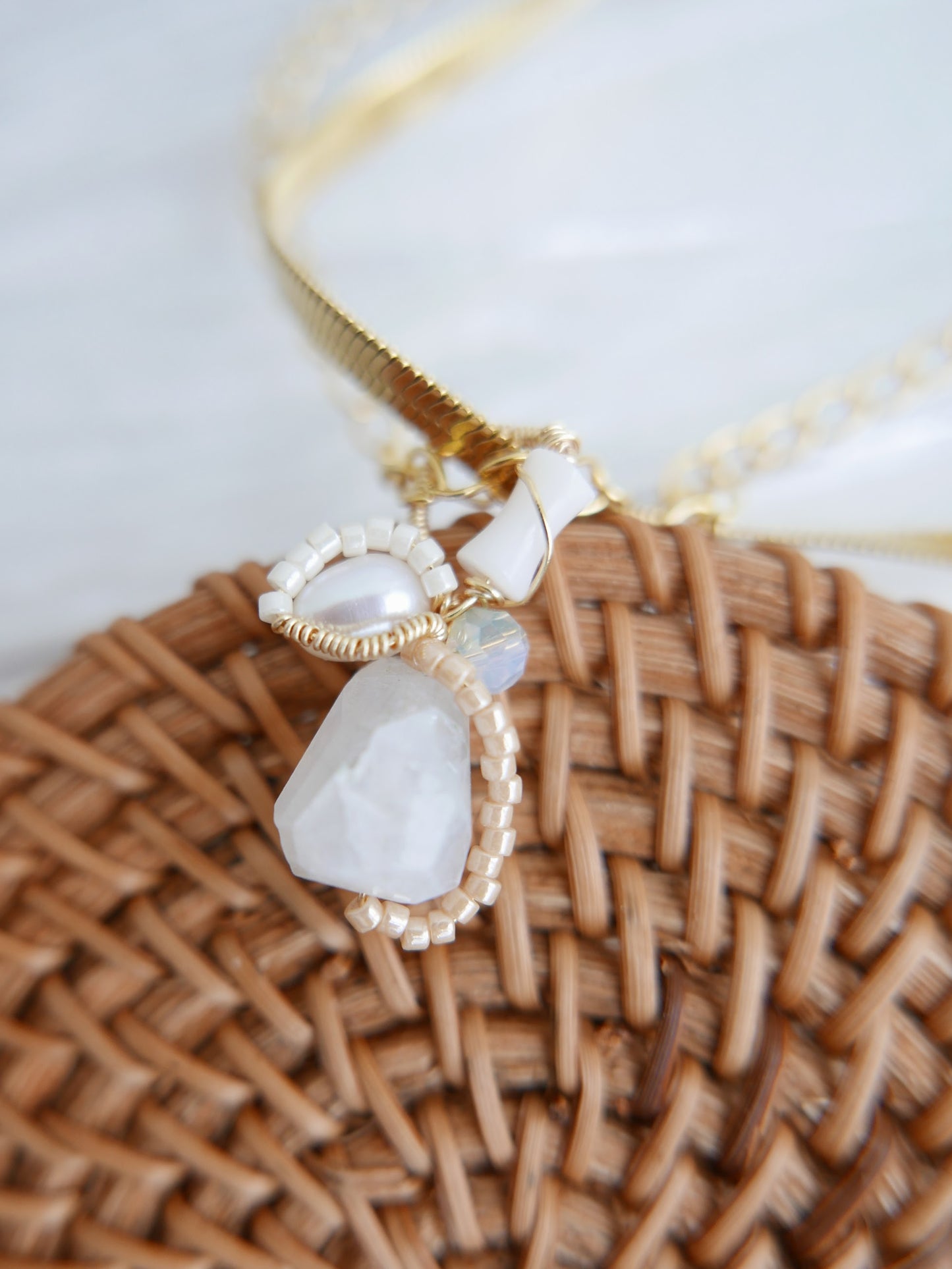 Out of the Ground Necklace - White