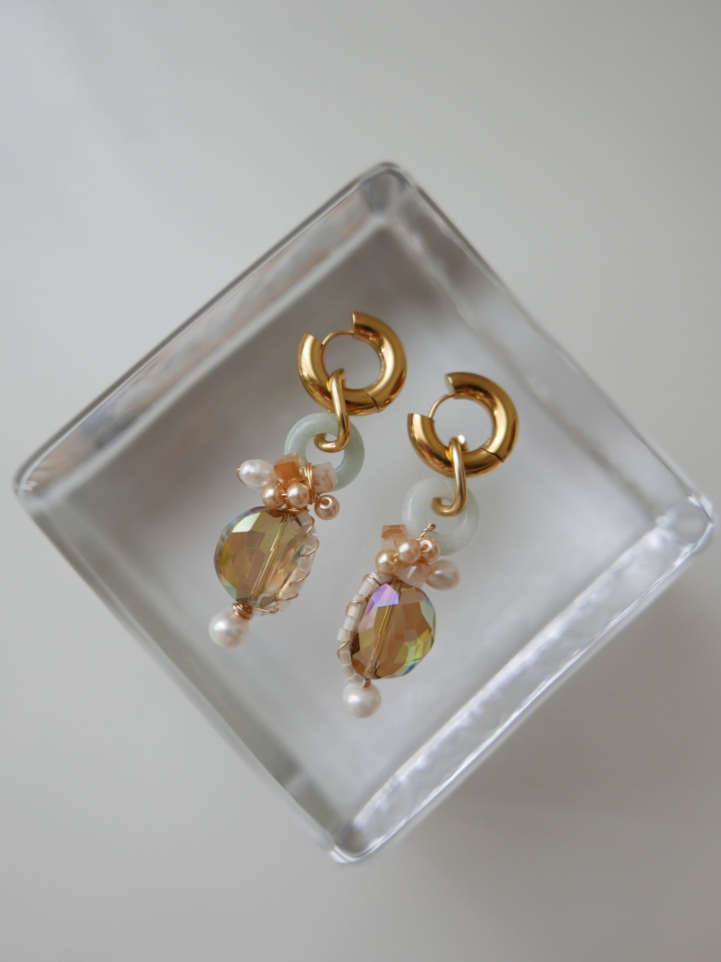 Treasure and Pearl Jade Earrings