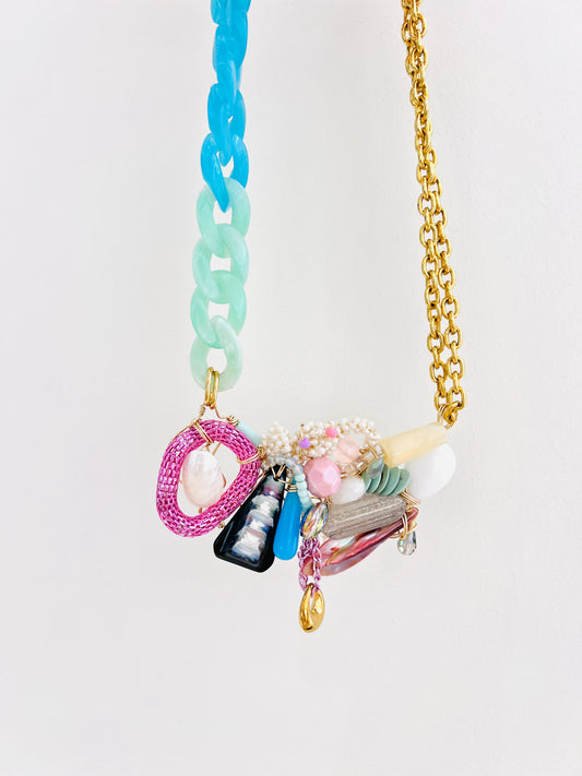 Fully Alive -colourful Statement Necklace