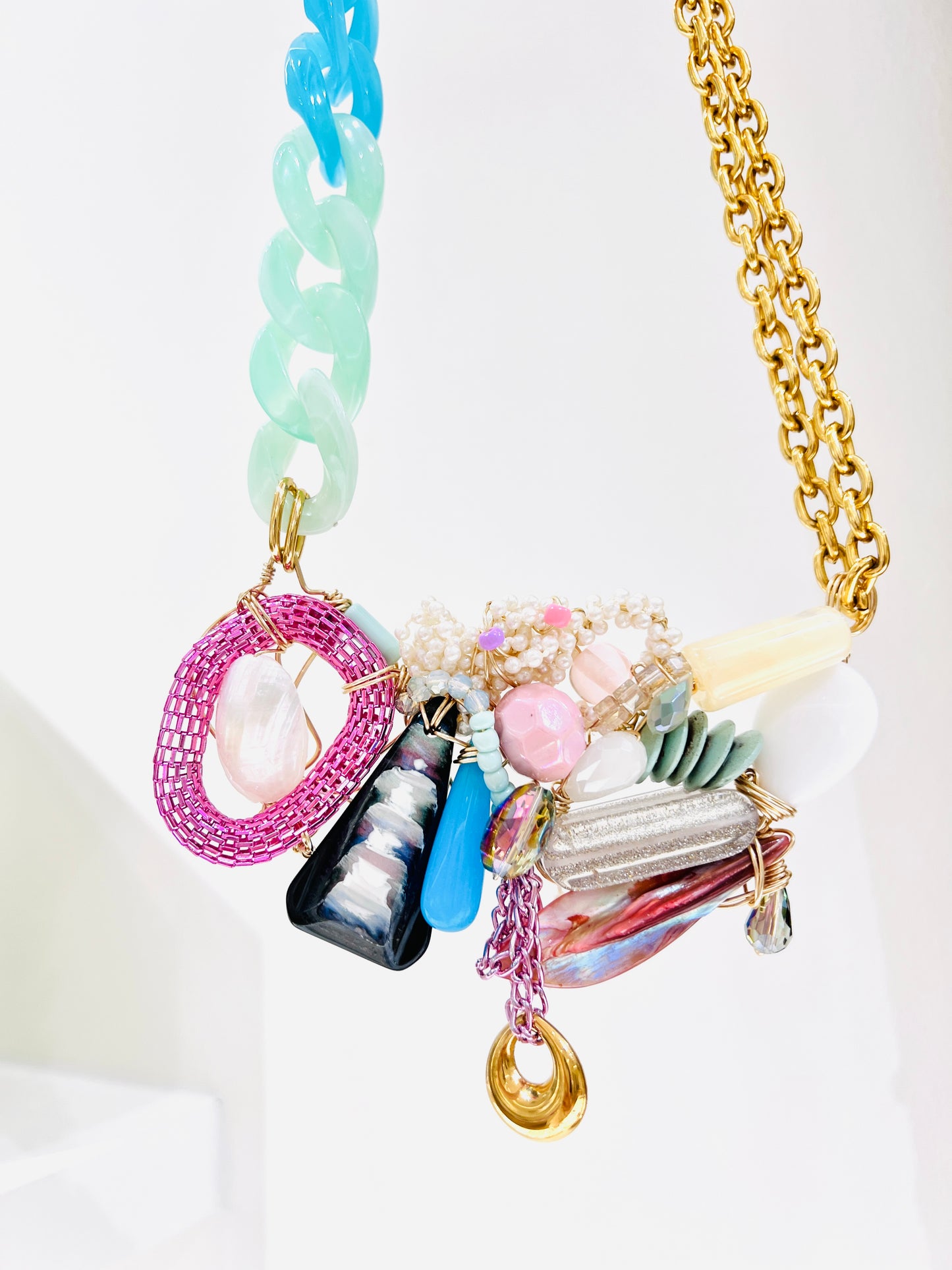 Fully Alive -colourful Statement Necklace