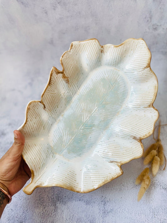 Ceramics By Jas | Leaf Platter