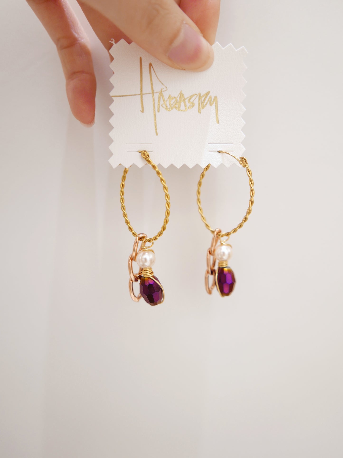 Celebration Disco Earrings (Purple)