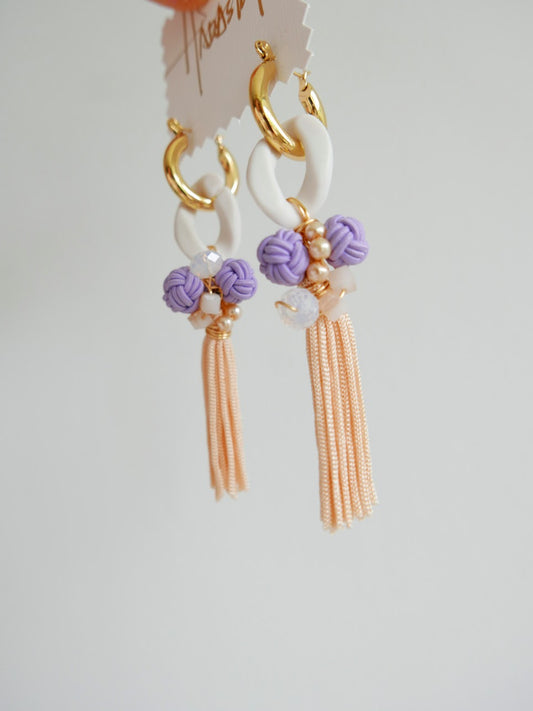 Vineyard - Orange Purple Tassels