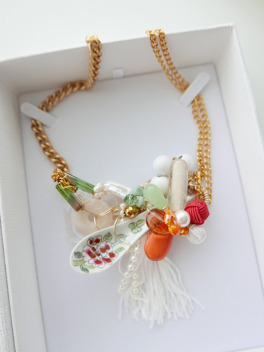 Taste And See Harvest Porcelain Necklace