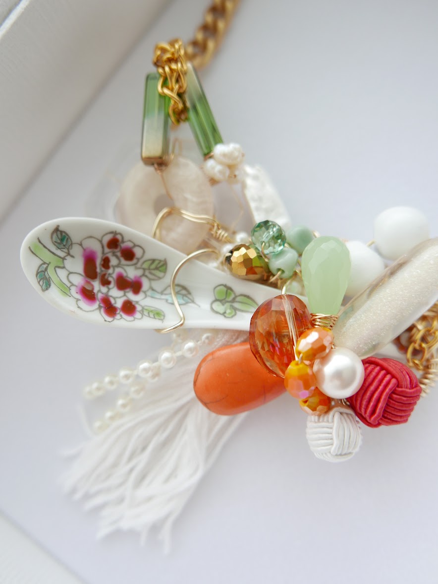 Taste And See Harvest Porcelain Necklace