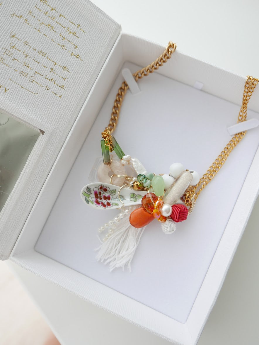 Taste And See Harvest Porcelain Necklace