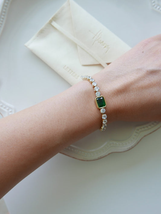 Eternal Green Zircon Bracelet