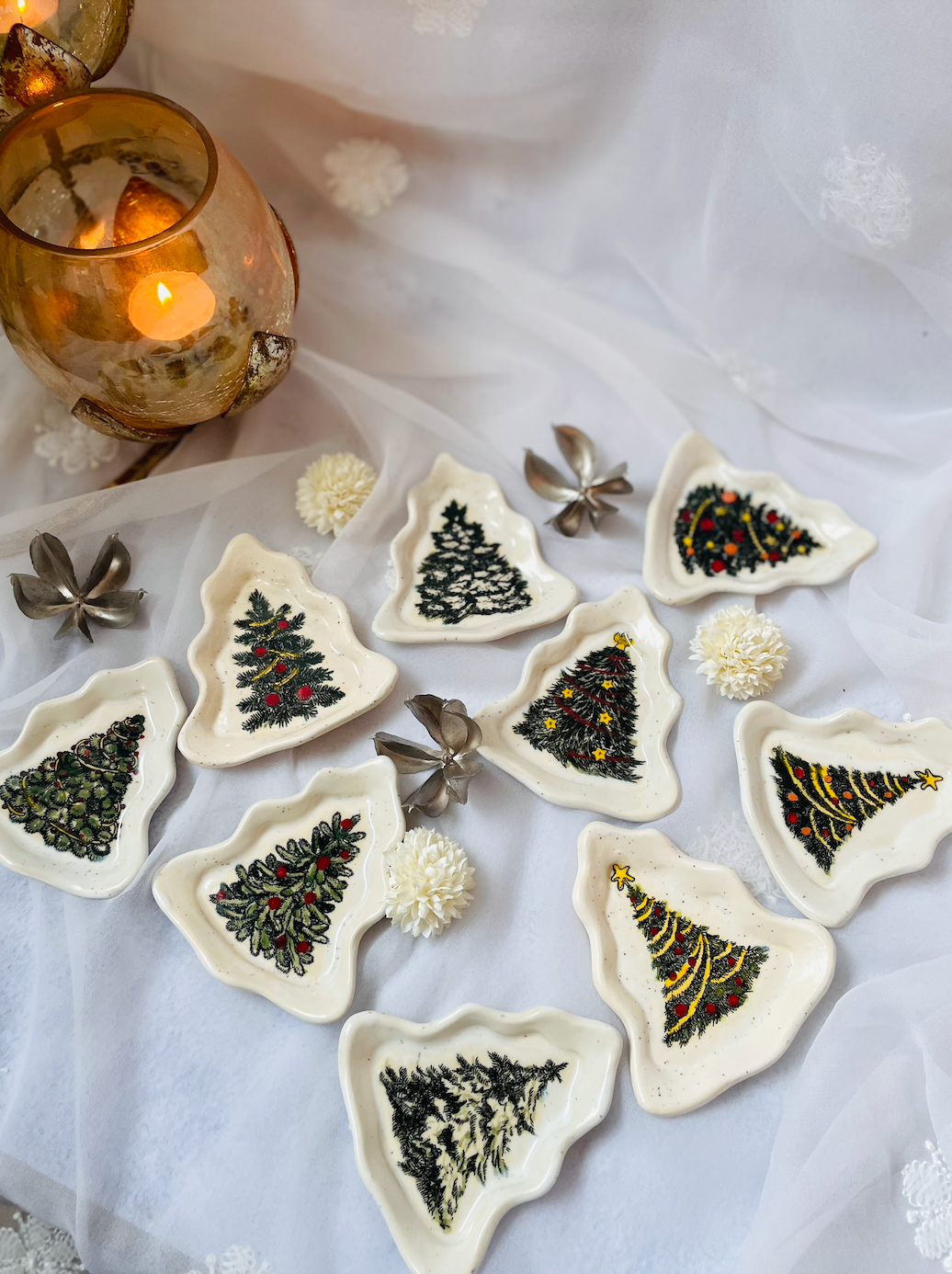 Ceramics By Jas | Christmas Tree Trinket Dish