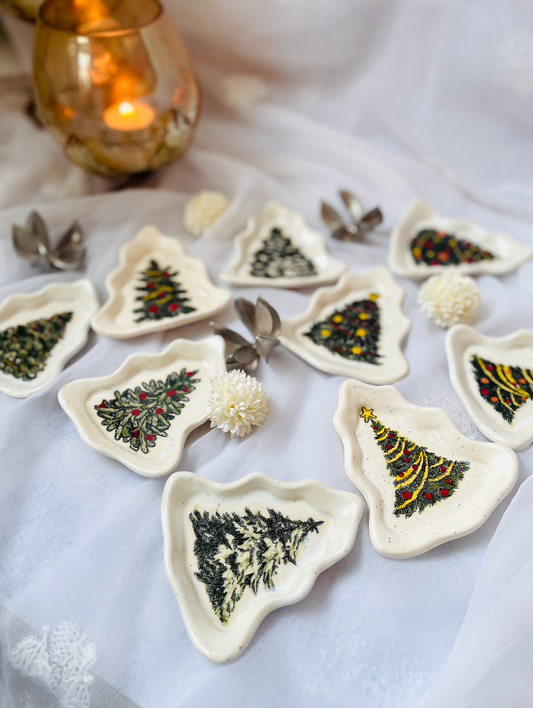 Ceramics By Jas | Christmas Tree Trinket Dish